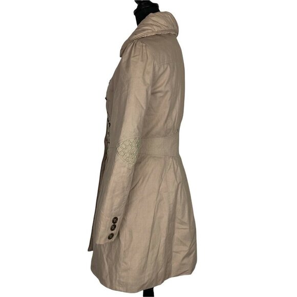 PINDAI Lady's Collection Button Up Coat Tan Juniors L C-7 - Picture 4 of 8